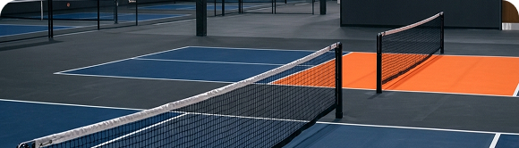 Texas Pickleball indoor court setup for open play tournaments and events